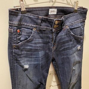 Hudson Bootcut Jeans | Lightly Ripped Jeans